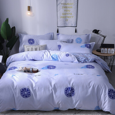 

Toponeto Three Piece Bedding Tribute Cotton Pillowcase Creative Pattern Full Size
