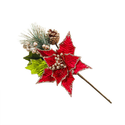 

Siaonvr Beautiful Artificial Decorative Artificial Flowers Christmas Tree Decoration