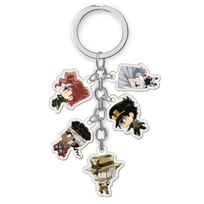 

Anime JOJOs Fantastic Adventure keychain Acrylic Pendant Anime Accessories Cartoon Cosplay Anime Fans Gifts