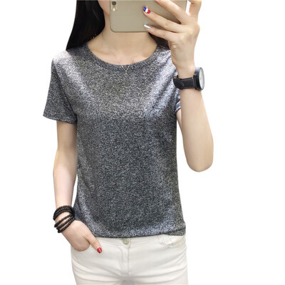 

T Shirt Women Summer O Neck Short Sleeve Tshirt Solid Color Breathable Sport Casual Top Tee Shirts Female T-shirt