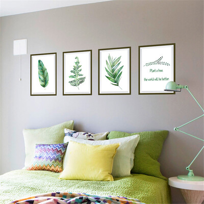 

Gotoamei Plant Leaves Art Vinyl Mural Home Room Decor Wall Stickers
