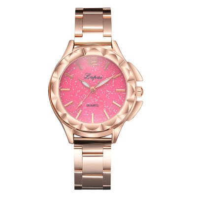 

Fashion Womens Watches Rose Gold Irregular Disc Luxury Starry Sky Ladies Quartz Wristwatch Alloy Strap Clock Zegarki Damskie