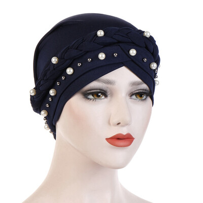 

Women Lady Muslim Braid Head Hijab Turban Wrap Cover​ Cancer Chemo Cap Hat