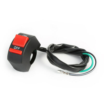 

Universal Motorcycle Motorbike 78 Handlebar ON OFF Kill Stop Switch Button 12V