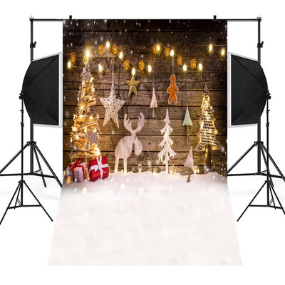 

Tailored Christmas Backdrops Snowman Vinyl 3x5FT Lantern Background Photography Studio