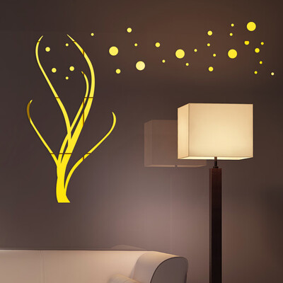 

Toponeto 3D Diy Flower Shape Acrylic Wall Sticker Modern Stickers Decoration