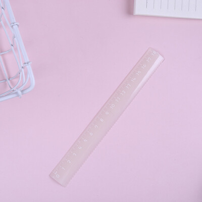 

Toponeto Clear Plastic Straight Ruler Plastic Measuring Tool for Student School Office