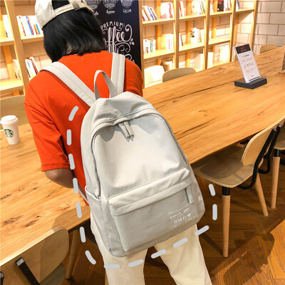 

Ins wind bag female Korean high school students campus bag simple Mori ancient feeling girl tide brand backpack