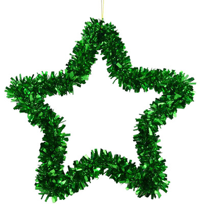 

Gobestart Shining Christmas Wreath Ornament Wall Hanging Decorations Pendant Party Festi