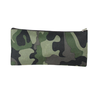 

Creative Simple Large Capacity Camouflage Canvas Pencil Case School Stationery