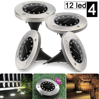 

〖Follure〗4PC Solar LED Outdoor Path Light Spot Lamp Yard Garden Lawn Landscape Waterproof