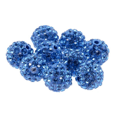 

100PcsLot 10mm Disco Acryl Bead mixed Gradient Change Colorful Crystal Shamballa Beads