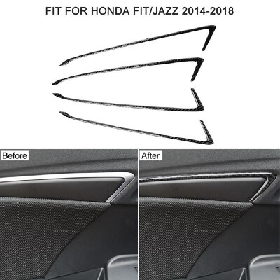 

Car Inner Doorframe Stickers Vehicle Armrest Trim Fit for Honda FitJazz 2014-2018 Premium Carbon Fiber Material