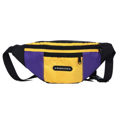 

Splicing Color Shoulder Waist Bum Bags Chest Bags Unisex Fanny Belt Packs