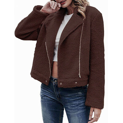 

Toponeto Fashion Women Casual Coat Winter Warm Outwear Ladies Zipper Coat Overcoat