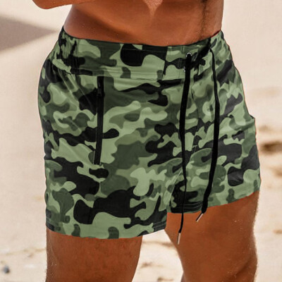 

Mens Summer Beach Camo Swim Fit Shorts Rnning Swimming Quick Dry Short Pants