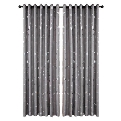 

Star Moon Print Bedroom Blackout Curtains Living Room Shading Window Blinds