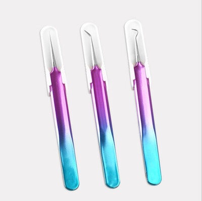 

Stainless Steel Acne Needle Tweezers Blackhead Acne Remover Face Care Tool Multi-purpose Extention False Eye Lash Eyelashes