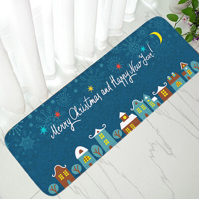 

〖Follure〗Christmas Dining Room Carpet Shaggy Soft Mat Rug Bedroom Rectangle Floor