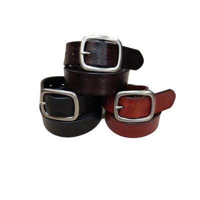 

35 wide top layer cowhide pure leather belt wild casual unisex belt