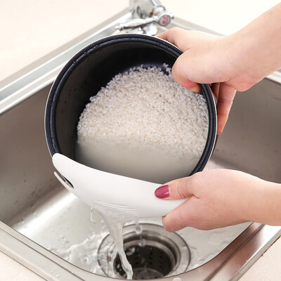 

Gobestart Kitchen Silicone Food Pan Clip-On Snap Strainer Clip Colander Liquid Separate