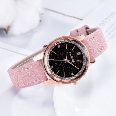 

RM Fashion Simple Without Numeral Scale Scrub Dial Dial Quartz Female Watch