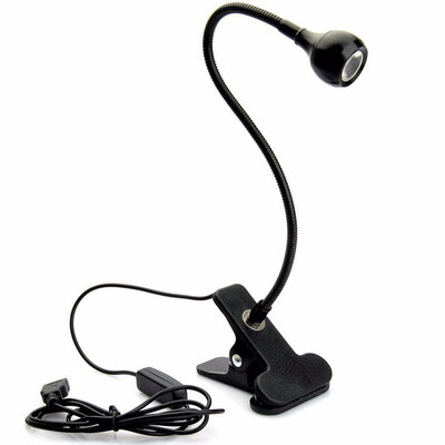 

LED Desk Lamp With Clip 1W Flexible Reading Book Light USB Power Supply