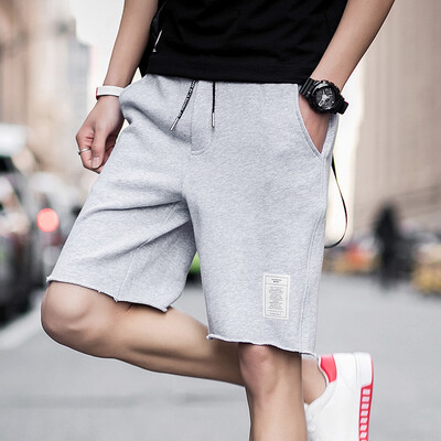 

ZHUO DENG NU Mens overalls five-pants micro-elastic knitting