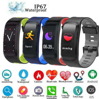 

Bluetooth Smart Bracelet Fitbit Style Heart Rate Monitor Watch Pedometer Tracker