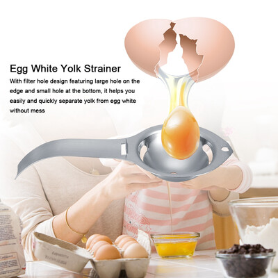 

Greensen Stainless Steel Egg White Yolk Separator Strainer Filter Egg White Extractor Egg Divider