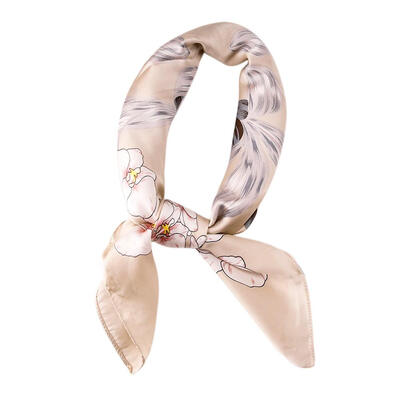 

Fashion Women Foulard Shawl Floral Print Square Scarf Neck Hair Tie Band