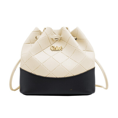 

2019 Fashion Girls Hot Sales Womens Bag Bucket Bag Pressure Line Rhombic Backpack Korean Messenger Purse