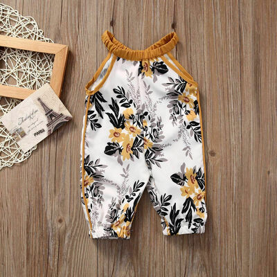 

Summer Baby Kids Girls Floral Romper Bodysuit Jumpsuit Outfits Clothes Sunsuit