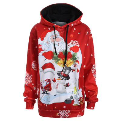 

Christmas Plus Size Snowman Kangaroo Pocket Hoodie