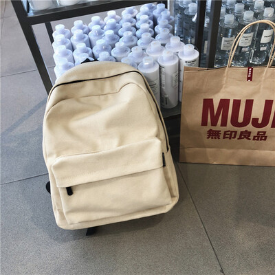 

Insfeng BF schoolbag female Korean version of senior high school students Chaobai Baitaoshen Department of Guzhuang girl Canvas Sh