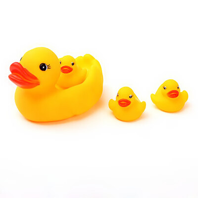 

Simulated Duck Silicone Dolls with Hand-pinched Voice for Bathing&Baby Toys