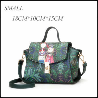 

2019 NEW Women MINI Bag Forest Green Trapeze Bag Designer Leather Fashion Messenger Bags Ladies Single Shoulder Bag Sac