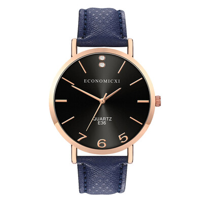 

RM Fashion Simple Belt Watch Without Digital Round Dial Female Quartz Watch