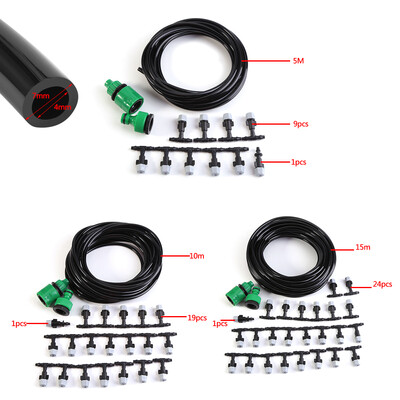 

Water Misting Cooling System Hose Sprinkler Nozzle Garden Patio Micro Irrigation Set Water Irrigation Setdrip watering kit