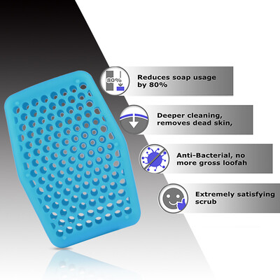 

Siaonvr Silicone Soap Sleeve Intelligently Designed Shower Scrubber Clean Brush