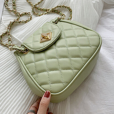 

New small bag female little fresh rhomboid chain bag new 2019 fashion 100 oblique satchel