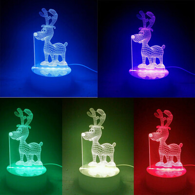 

〖Follure〗3D Christmas Deer Unique Lighting Effects Home Decor LED Control Table Lamp