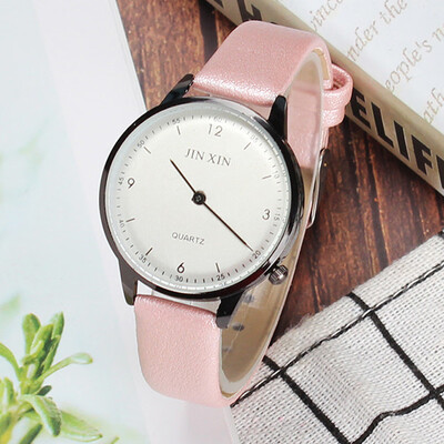 

Gobestart Unisex Simple Business Fashion Leather Quartz Wrist Watch