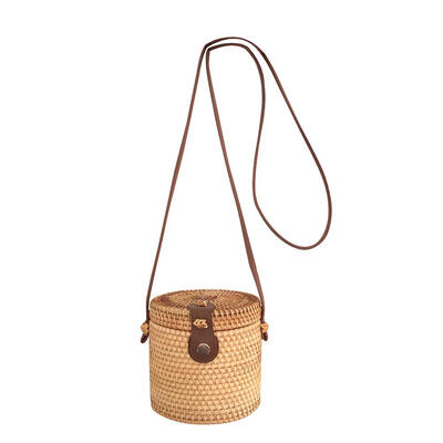 

Round Straw Women Summer Rattan Crossbody Bags Shoulder Messenger Handbags