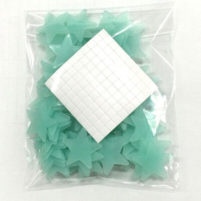 

Romantic Noctilucent Star Shape Sticker Festivel Fluorescent Stickers 3d Wall Decoration Stick Sweet Night Stars
