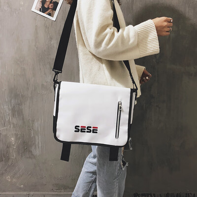 

Mans Canvas Bag&Womans Fashion Single Shoulder Chic Slant Bag Korean Edition Student Uzzang