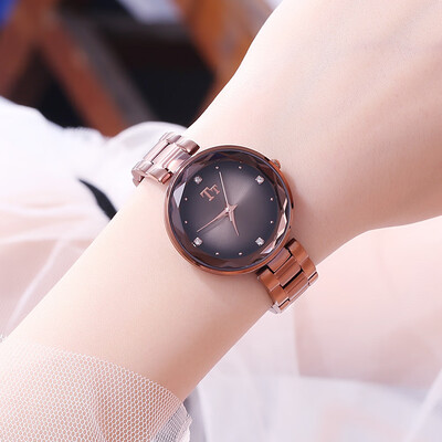 

Womens Korean luxury waterproof belt rotating dial watch