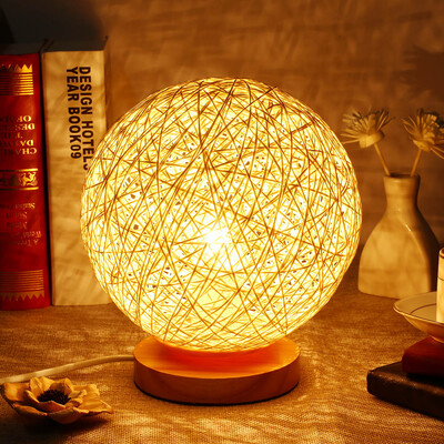 

CF036 Rattan Ball Night Light Table Lamp for Wedding Holiday Christmas Decor