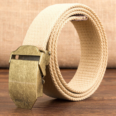 

Canvas belt Quality Alloy Automatic buckle weaving Canvas Men belt outdoor casual Men&Women belt 110-140cm