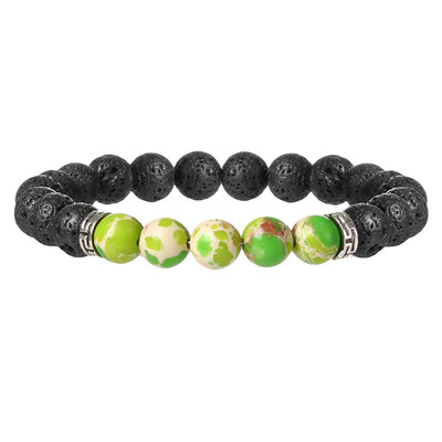 

1 pcs Fashion Style Healing Beaded Bracelet Natural Lava Stone Bracelet Jewelry armbanden voor vrouwen